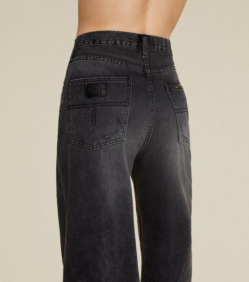 Pantalone Jeans nero/grigio