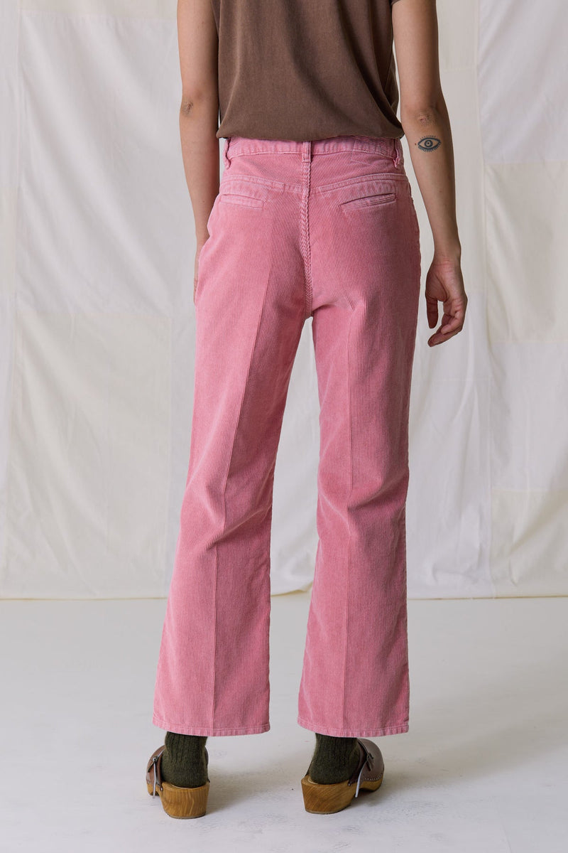 Pantalone velluto rosa