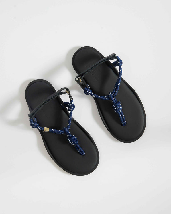 Sandali corda blu