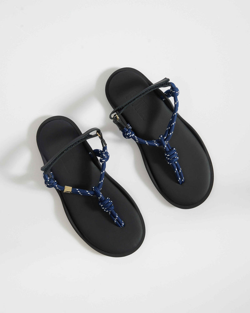 Sandali corda blu