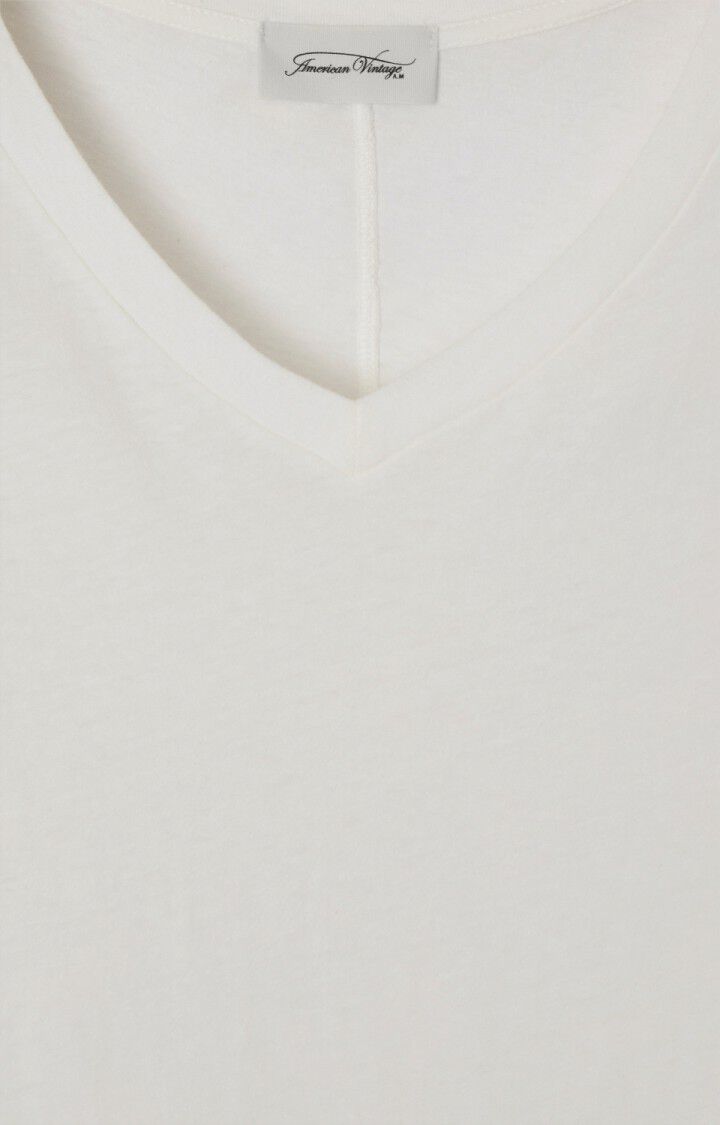 T-shirt bianca scollo V