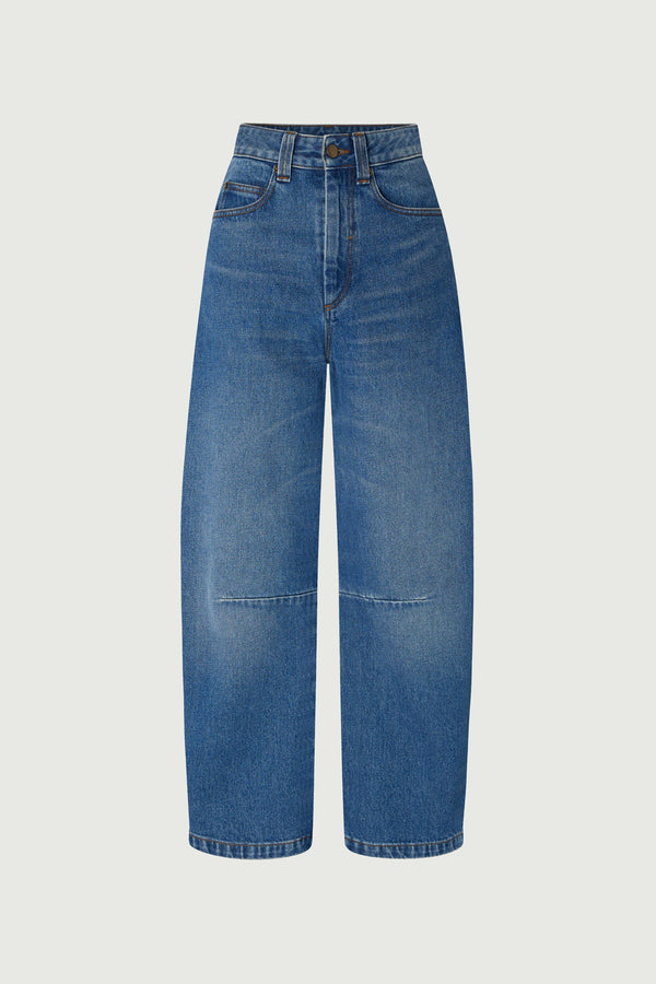 Jeans carrot blu