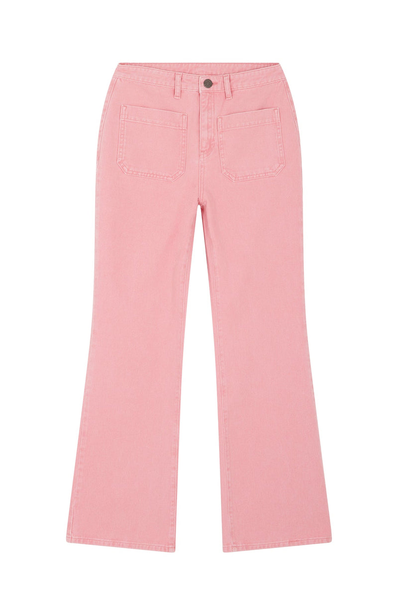 Pantalone tela rosa