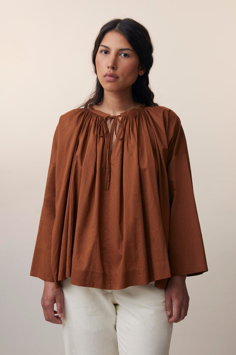 Camicia terracotta over