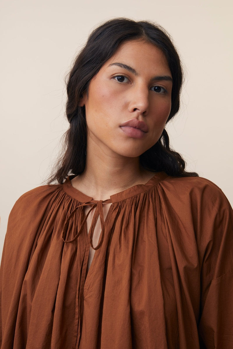 Camicia terracotta over